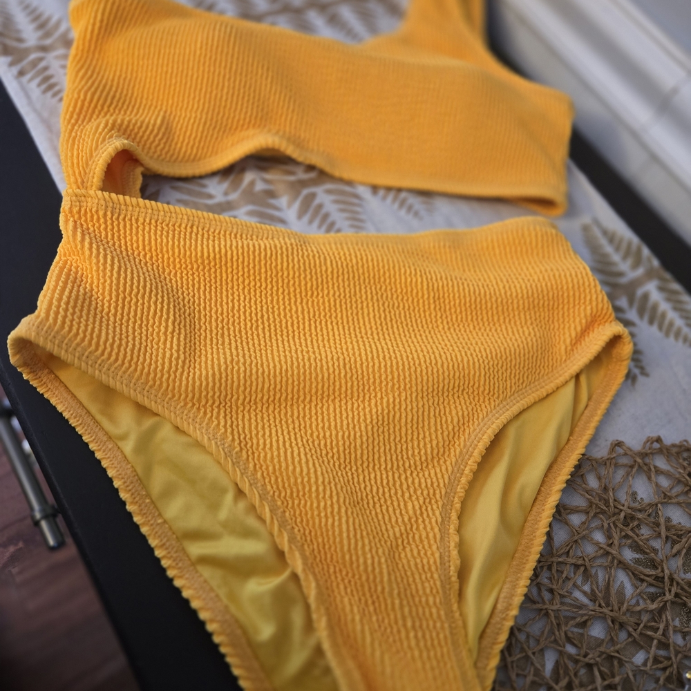 Pink Lily Sunny Yellow Bikini